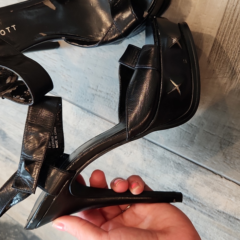 Blake Scott Black High Heels Size 7.5 - Picture 3 of 7